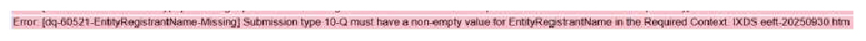Required values not reported-XBRL Tagging Errors
