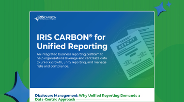 unified ESG and financial reporting